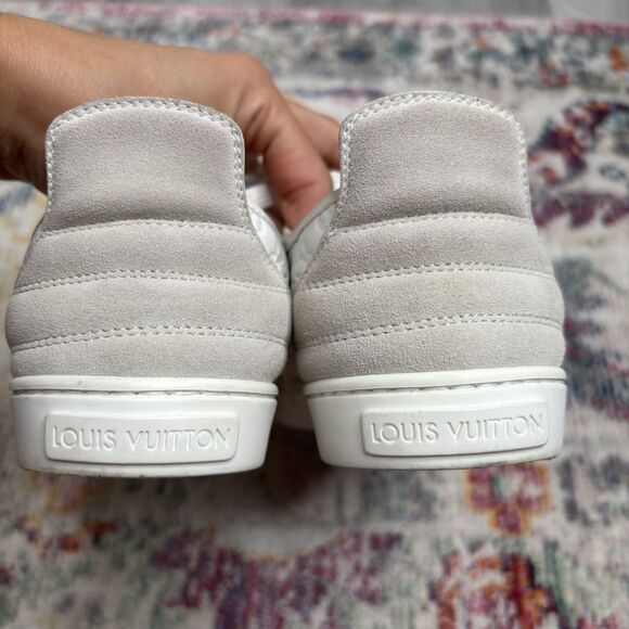 Louis Vuitton White Monogram Punchy Sneakers - Picture 4 of 12